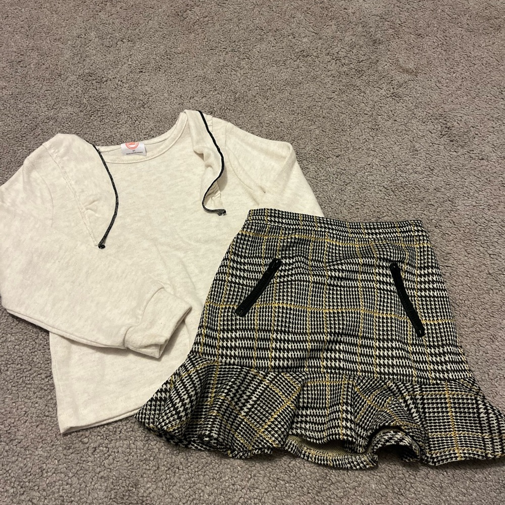 3T Girls Long Sleeve/Skirt Set